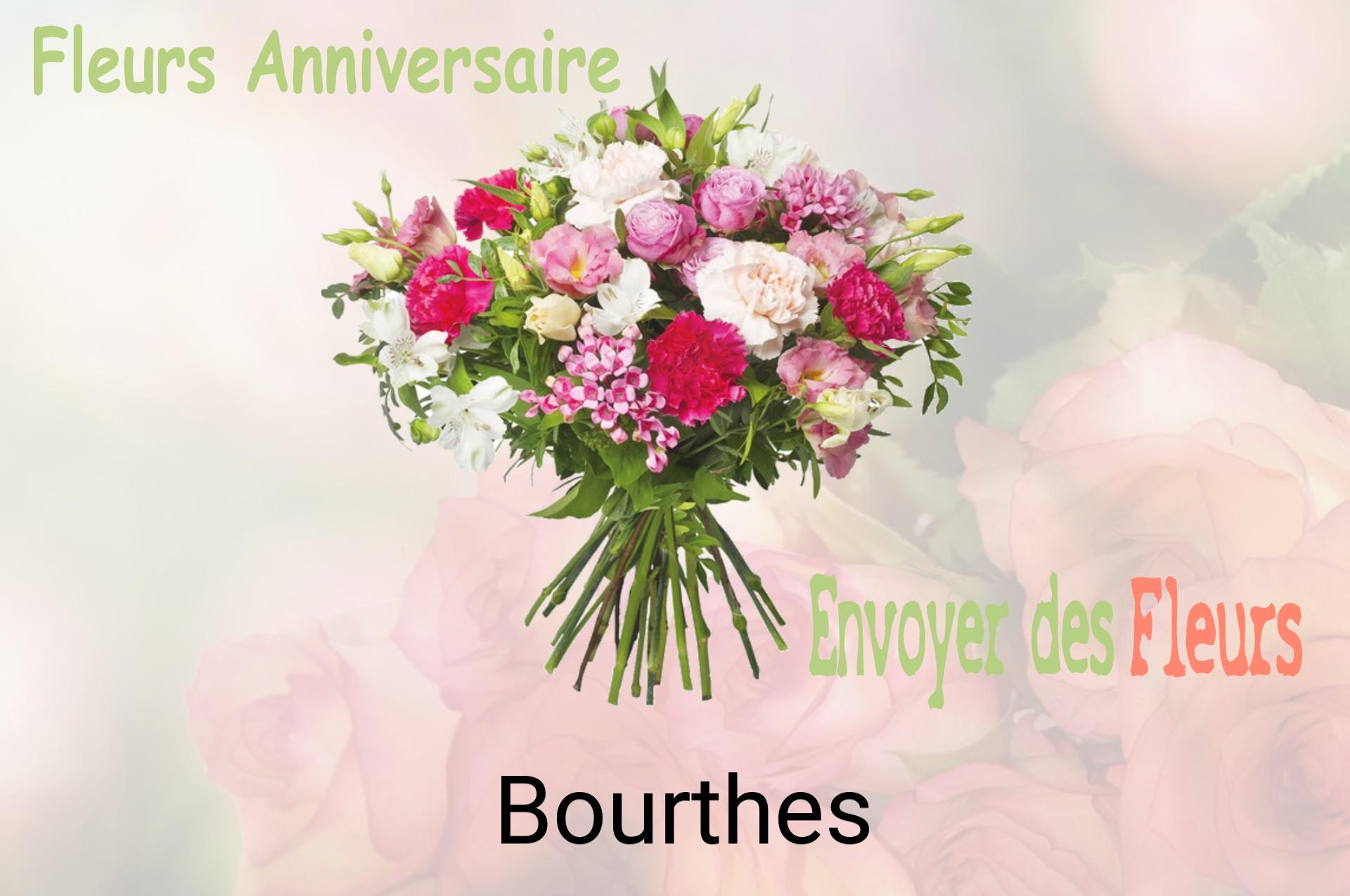 Bouquet de fleurs d’anniversaire livré à Bourthes